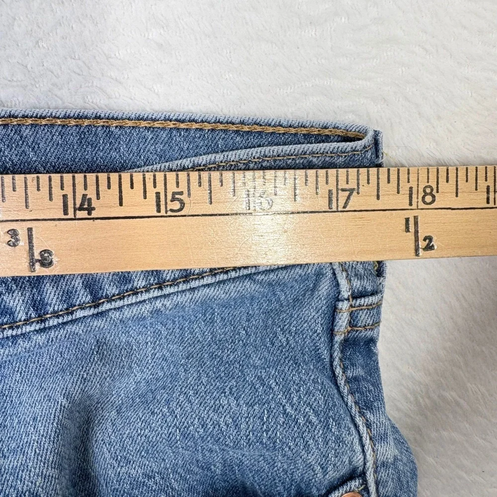 Levis 505 Regular Fit‎ Mens Jeans 36x32 Light Wash Blue Stretch 00505-2958